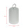 Hundemarke Dog-Tag mit Gravur silber/Arial