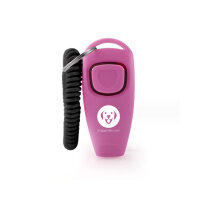 Professional Klicker mit Hundepfeife rosa