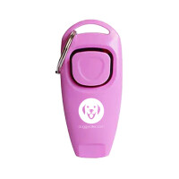 Professional Klicker mit Hundepfeife rosa