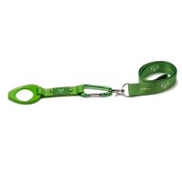 Doggyroller with carabiner-holder and lanyard green