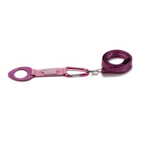 Doggyroller with carabiner-holder and lanyard light-pink