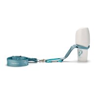 Doggyroller with carabiner-holder and lanyard turquoise