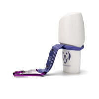 Doggyroller with carabiner & holder purple