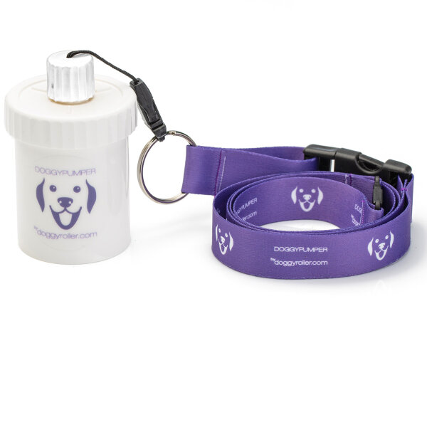 Doggypumper with lanyard purple