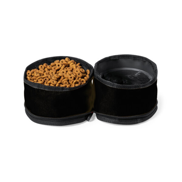 Dogs water and food bowl black