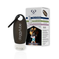 Doggytube black with XL cord strap berry