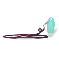 Doggytube turquoise with XL cord strap berry