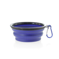 Foldable Water and Food Bowl for Dogs blue